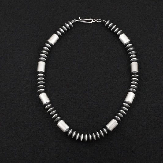 Tonisha Haley Sterling Silver Navajo Pearl Necklace 18"