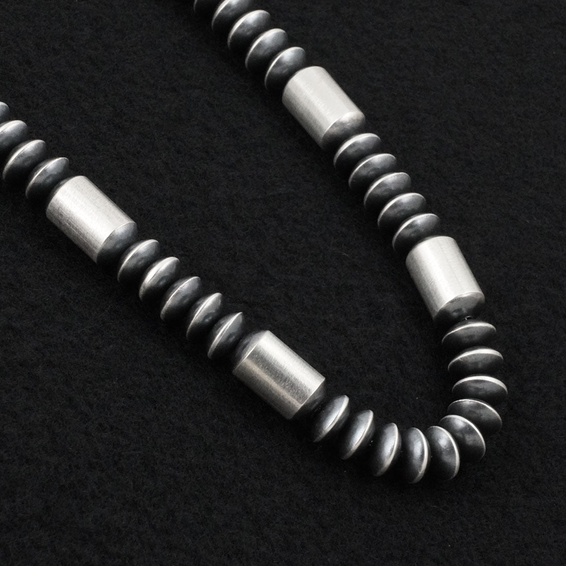 Tonisha Haley Sterling Silver Navajo Pearl Necklace 18"