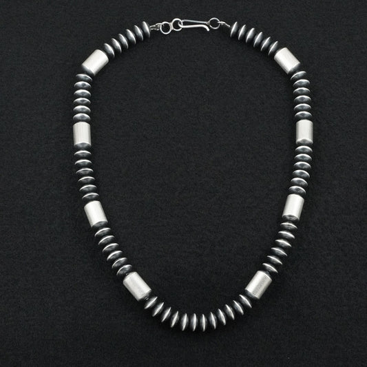 Tonisha Haley Sterling Silver Navajo Pearl Necklace 20"