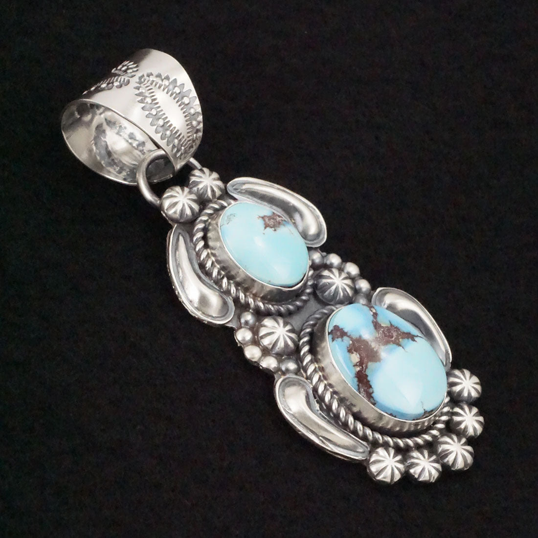 Jeff James Turquoise & Sterling Silver Pendant