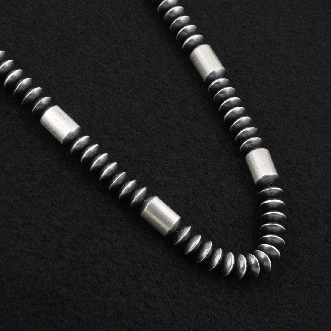Tonisha Haley Sterling Silver Navajo Pearl Necklace 22"