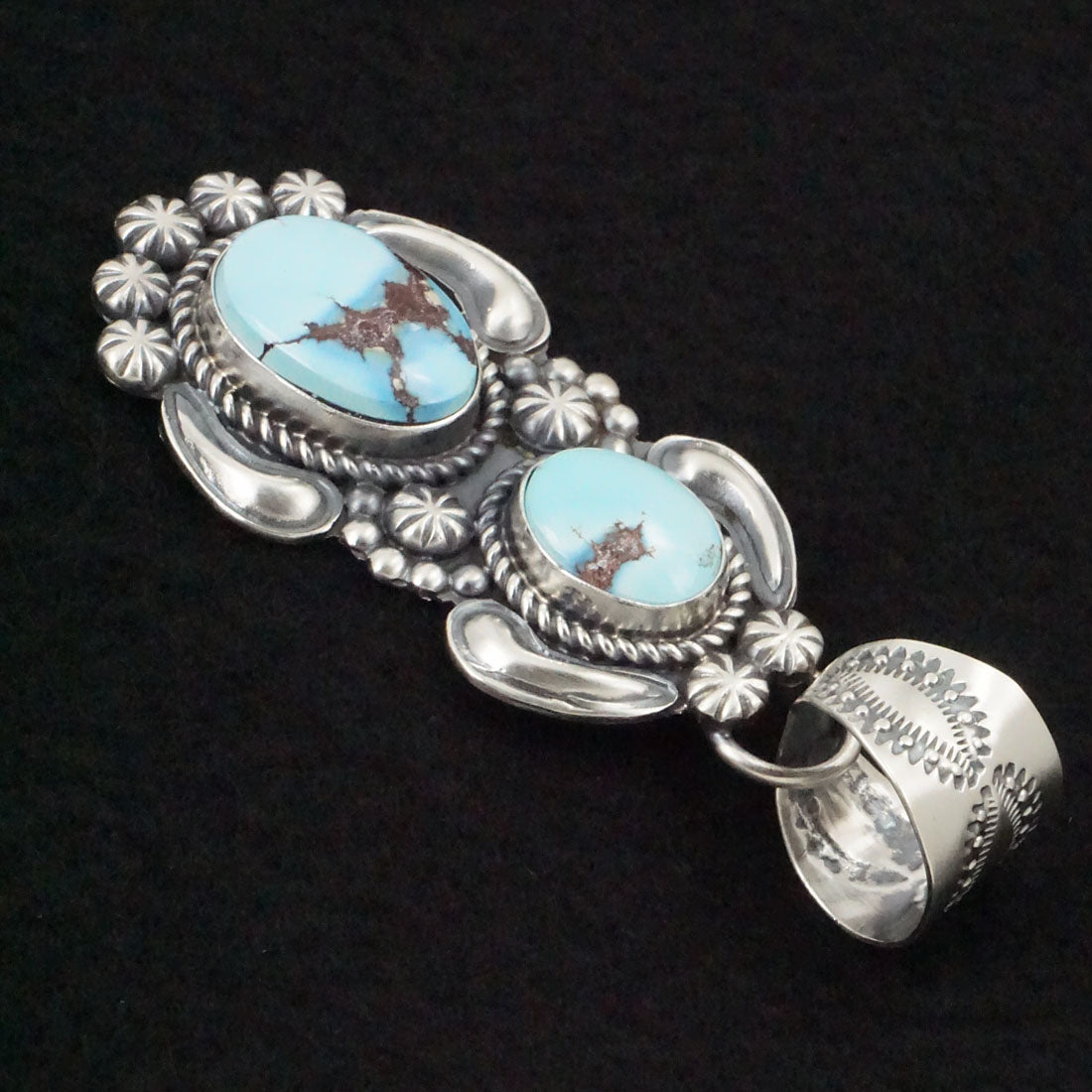 Jeff James Turquoise & Sterling Silver Pendant