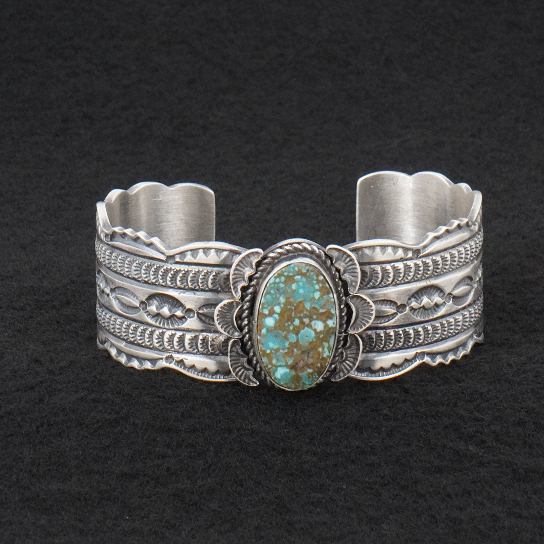 Leonard Maloney Turquoise & Sterling Silver Bracelet