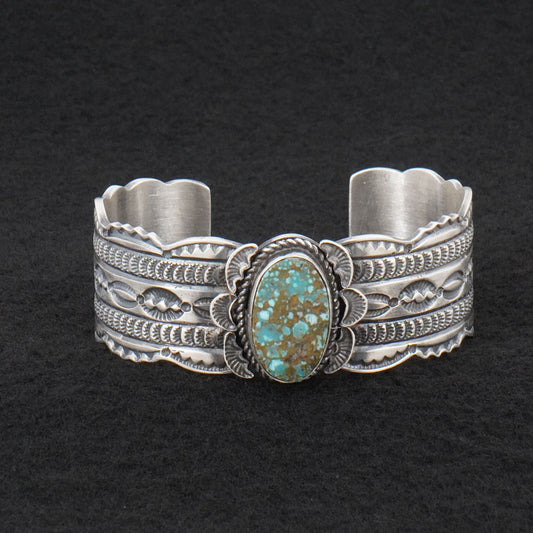Leonard Maloney Turquoise & Sterling Silver Bracelet