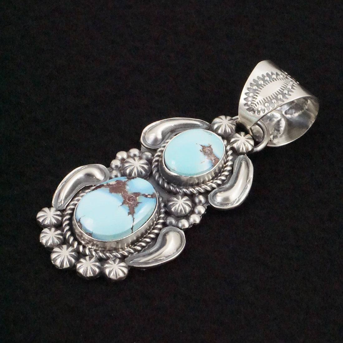 Jeff James Turquoise & Sterling Silver Pendant