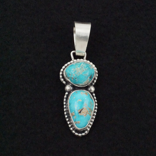 Bobby Johnson Turquoise & Sterling Silver Pendant