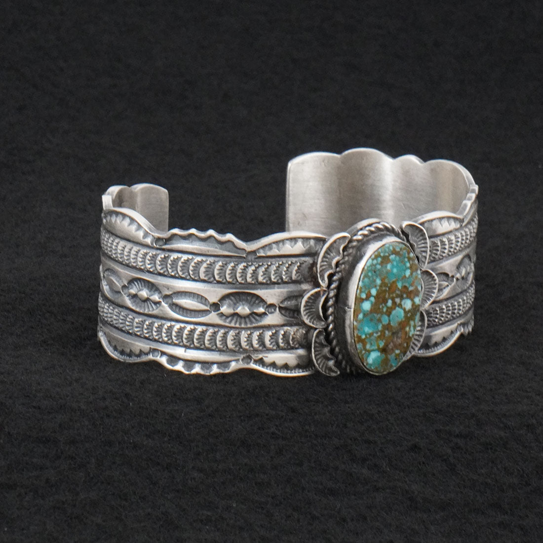 Leonard Maloney Turquoise & Sterling Silver Bracelet