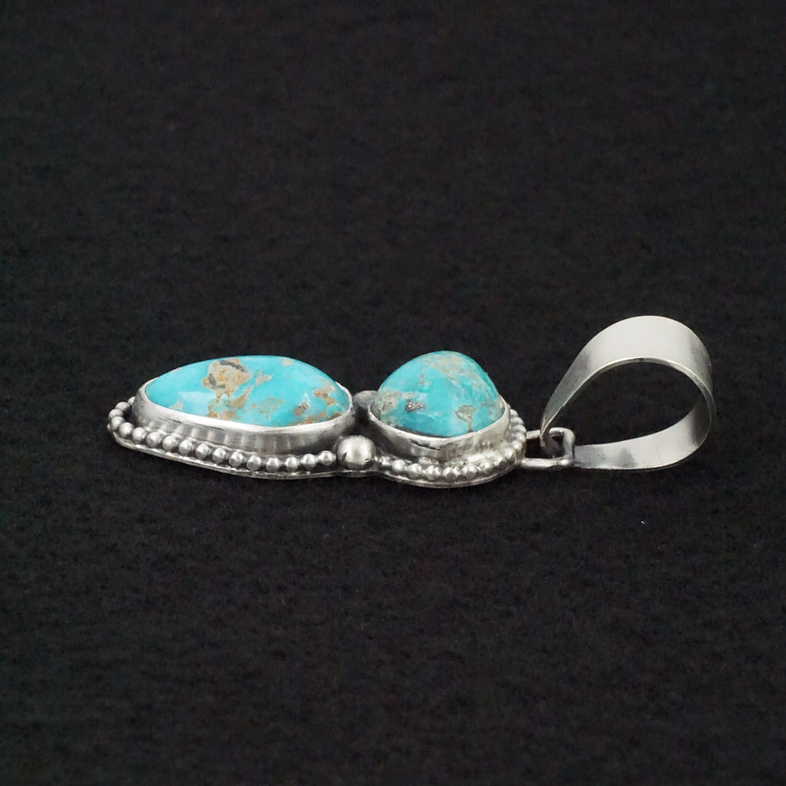 Bobby Johnson Turquoise & Sterling Silver Pendant