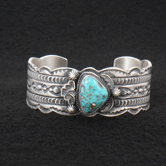 Leonard Maloney Turquoise & Sterling Silver Bracelet
