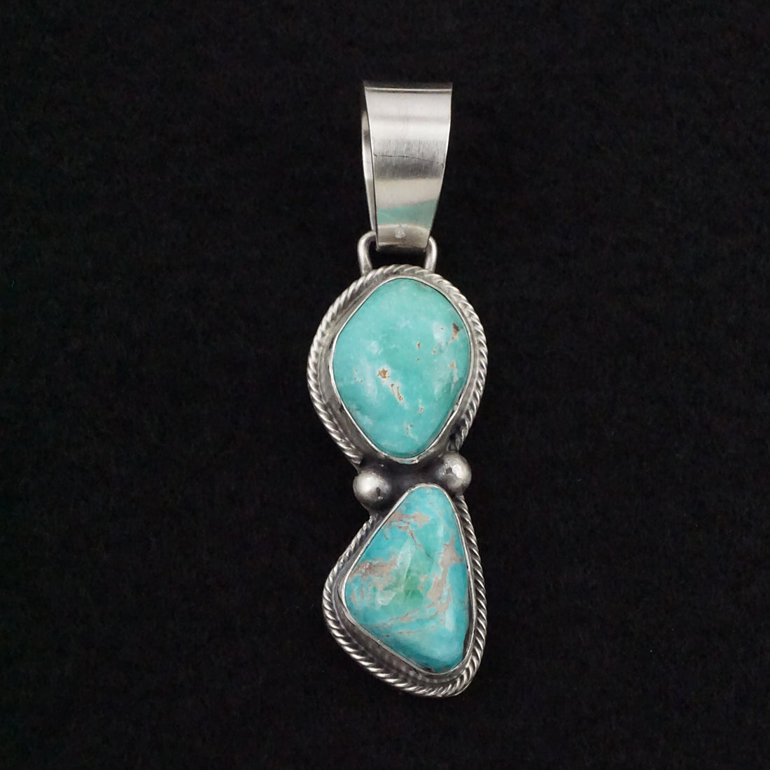 Bobby Johnson Turquoise & Sterling Silver Pendant