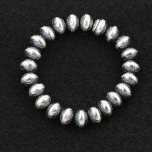 Bryannen Halwood Sterling Silver Navajo Pearl Bracelet