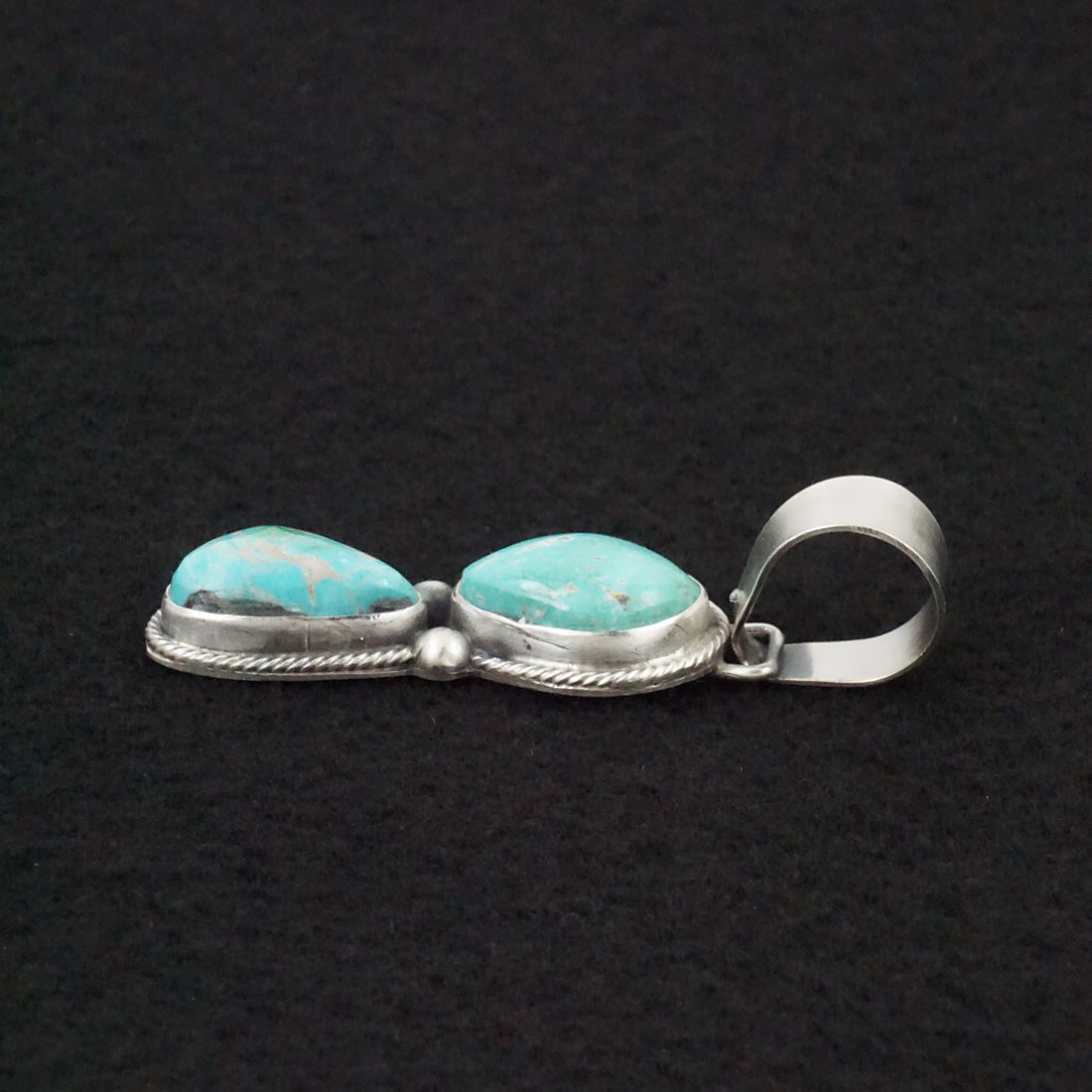 Bobby Johnson Turquoise & Sterling Silver Pendant