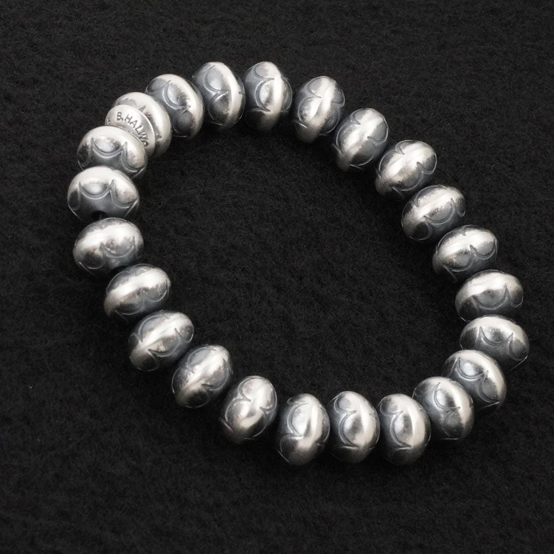 Bryannen Halwood Sterling Silver Navajo Pearl Bracelet