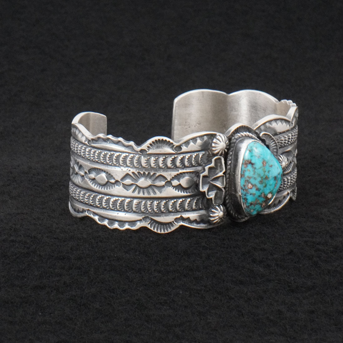 Leonard Maloney Turquoise & Sterling Silver Bracelet