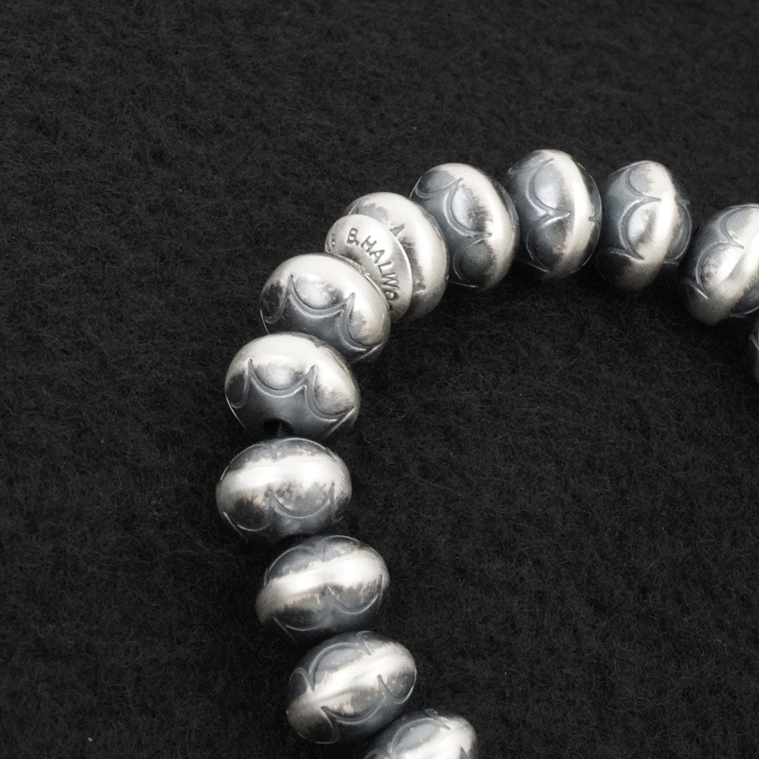 Bryannen Halwood Sterling Silver Navajo Pearl Bracelet
