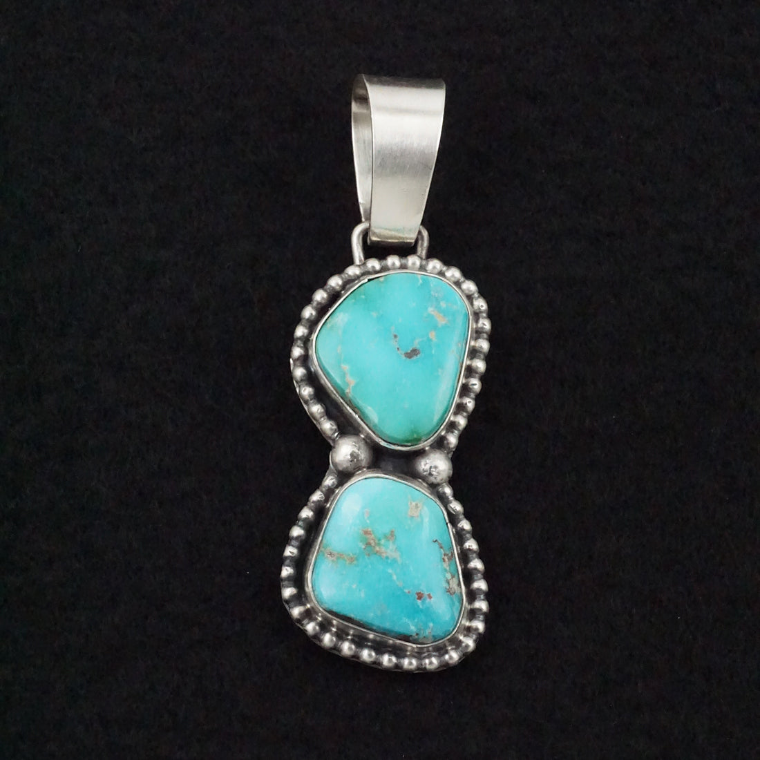 Bobby Johnson Turquoise & Sterling Silver Pendant