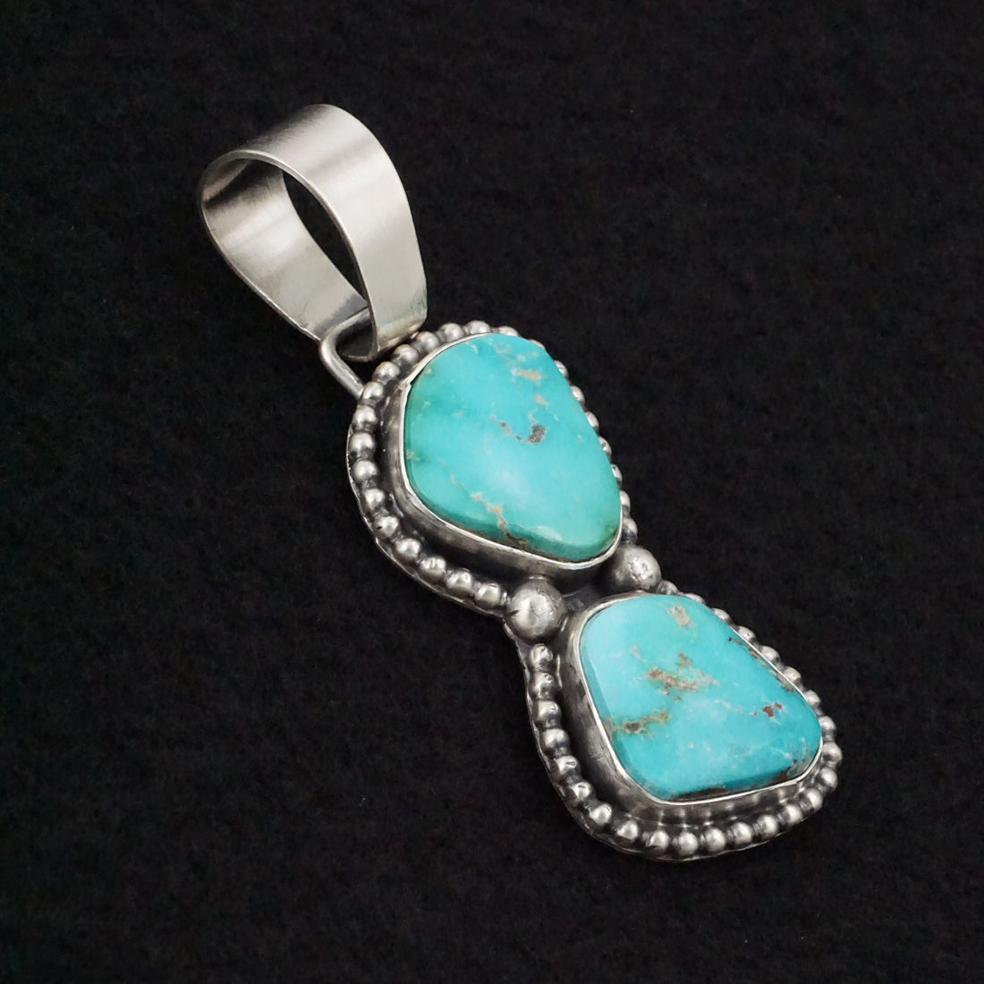 Bobby Johnson Turquoise & Sterling Silver Pendant