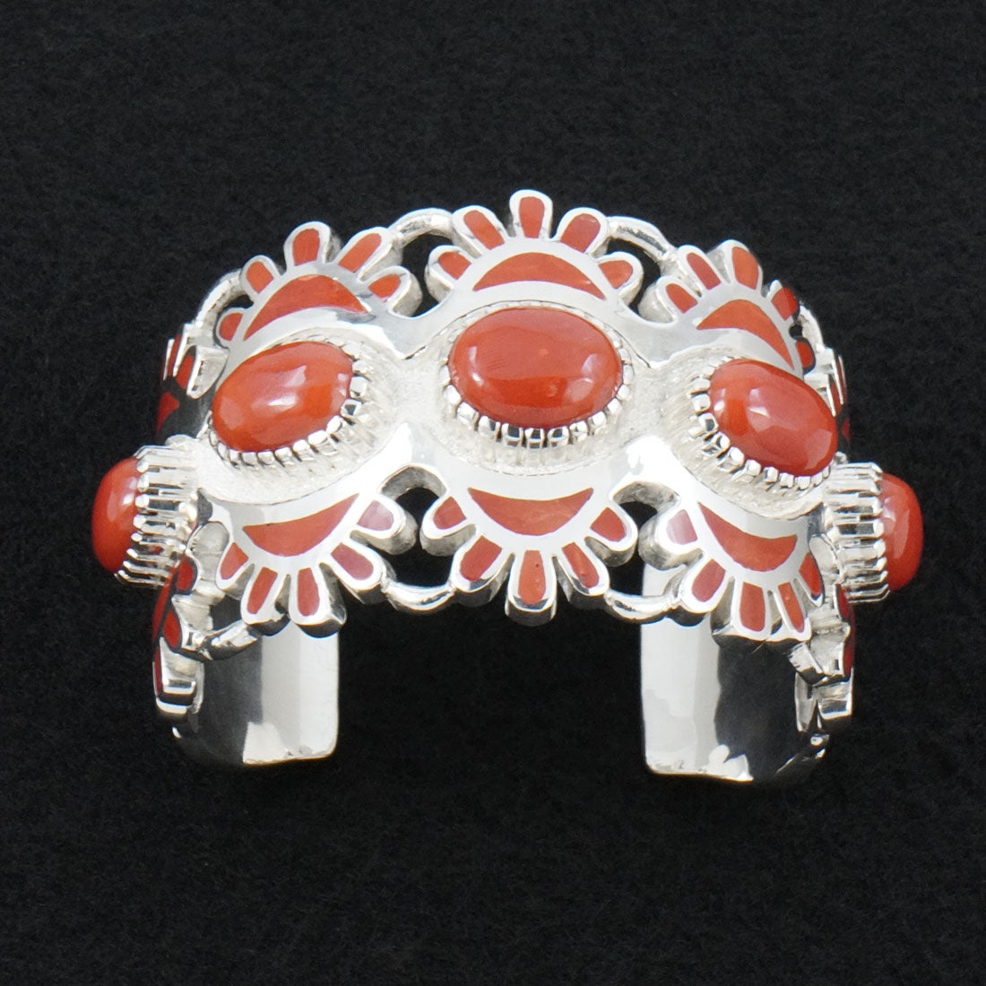 Vernon Haskie Coral & Sterling Silver Bracelet