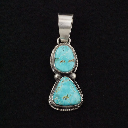 Bobby Johnson Turquoise & Sterling Silver Pendant