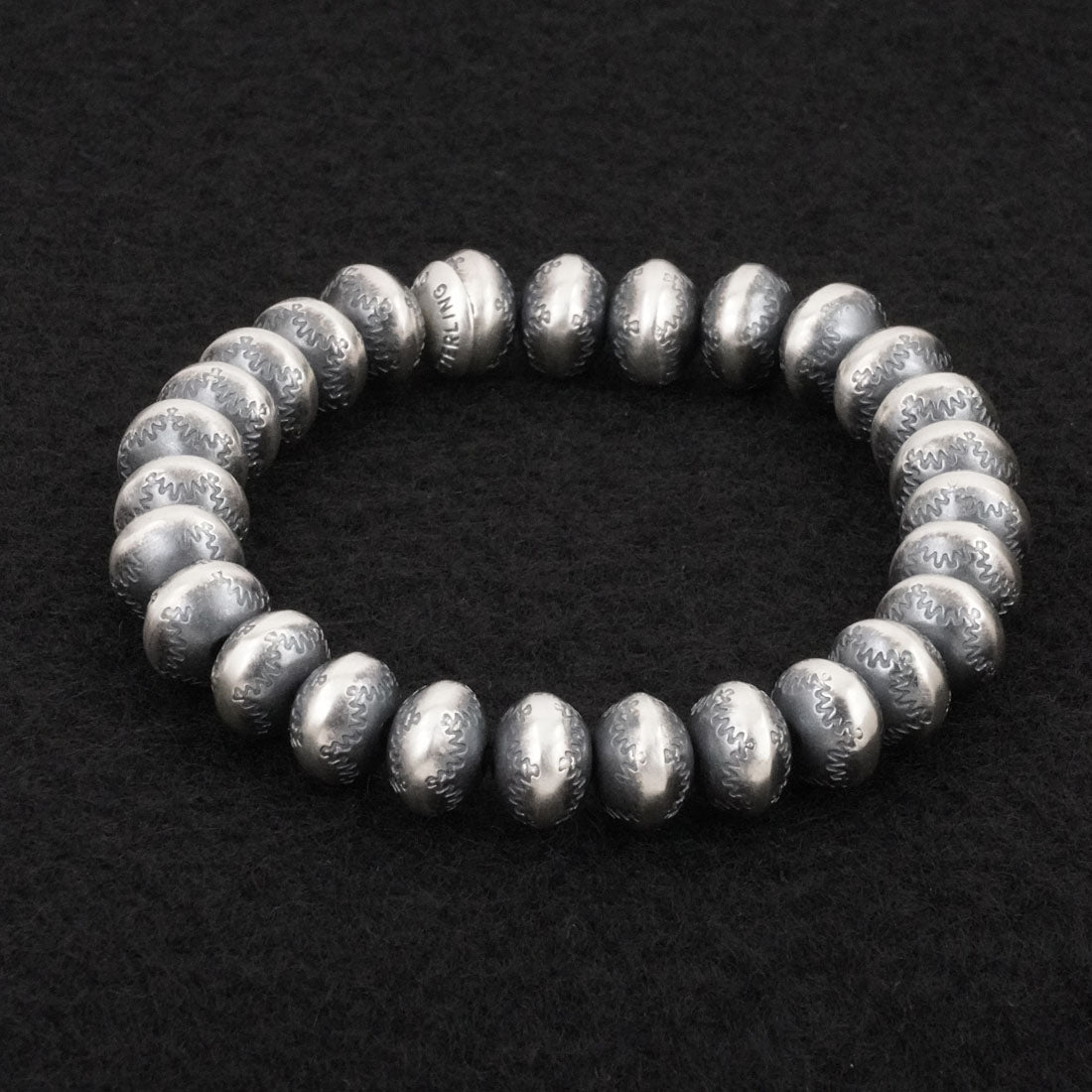 Bryannen Halwood Sterling Silver Navajo Pearl Bracelet