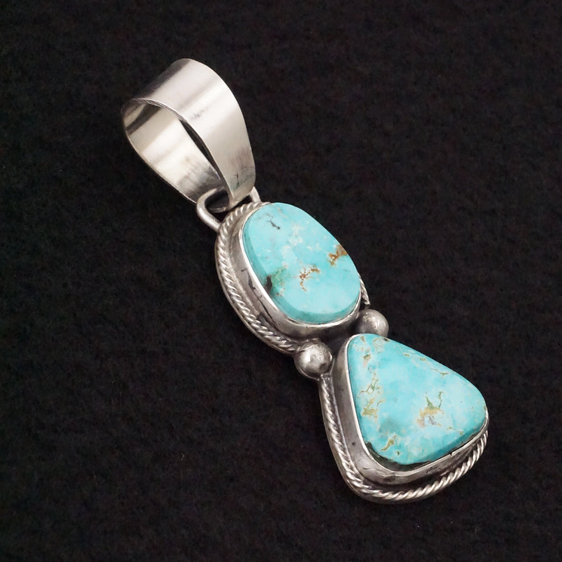 Bobby Johnson Turquoise & Sterling Silver Pendant