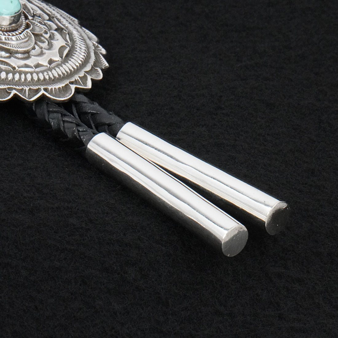 Leonard Maloney Turquoise & Sterling Silver Bolo Tie