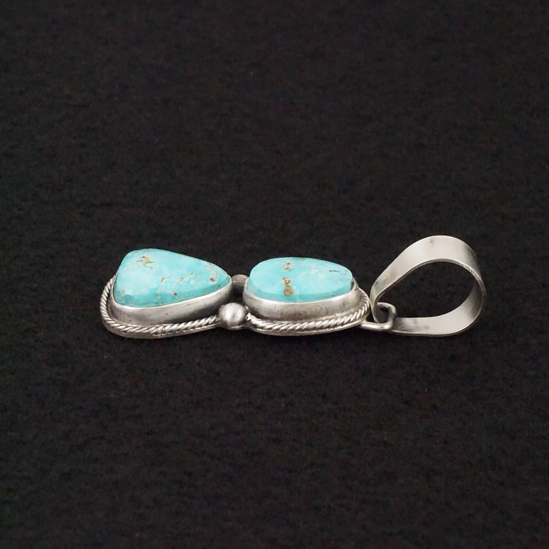 Bobby Johnson Turquoise & Sterling Silver Pendant