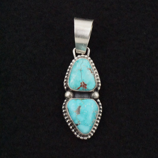 Bobby Johnson Turquoise & Sterling Silver Pendant