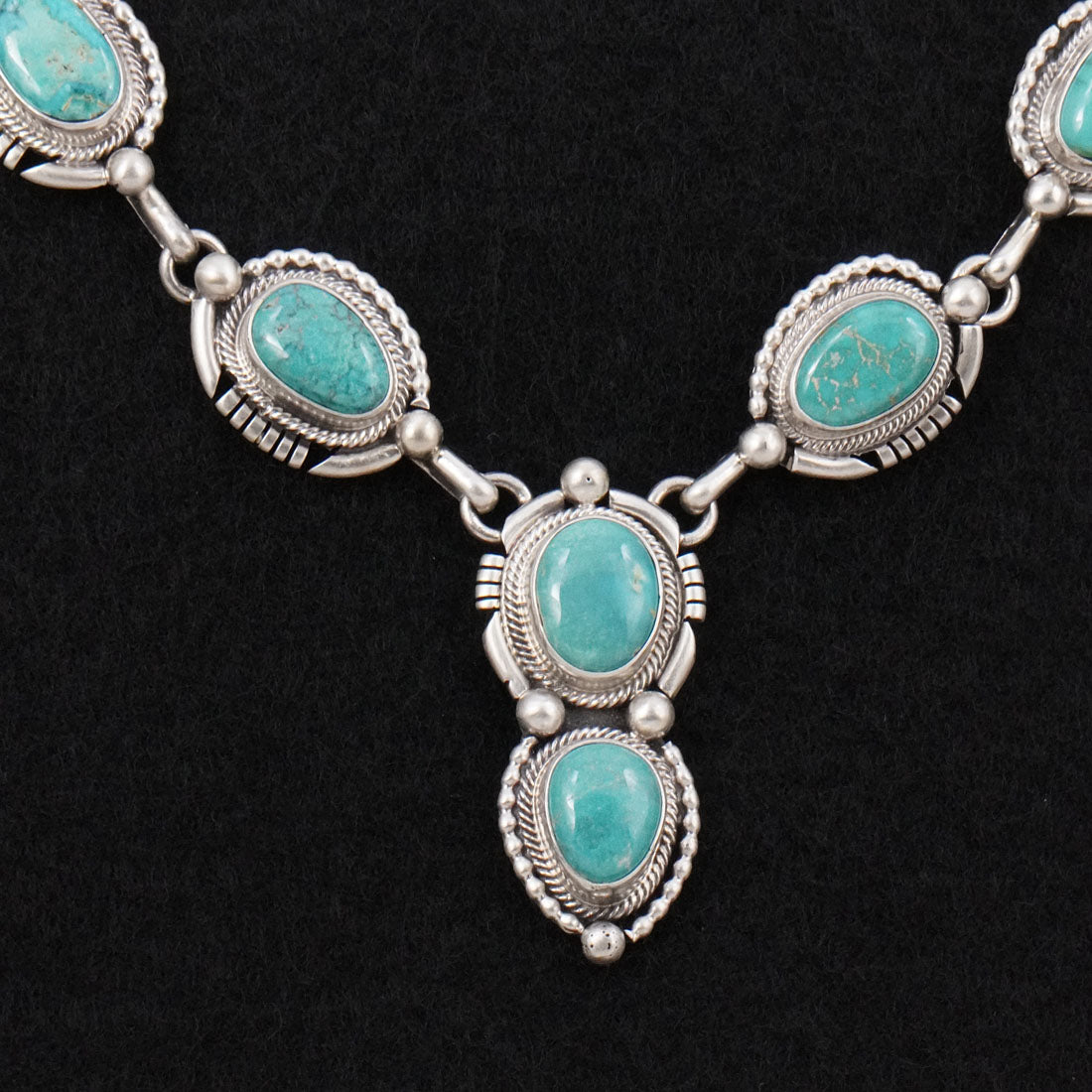 Paul Livingston Turquoise & Sterling Silver Necklace Set