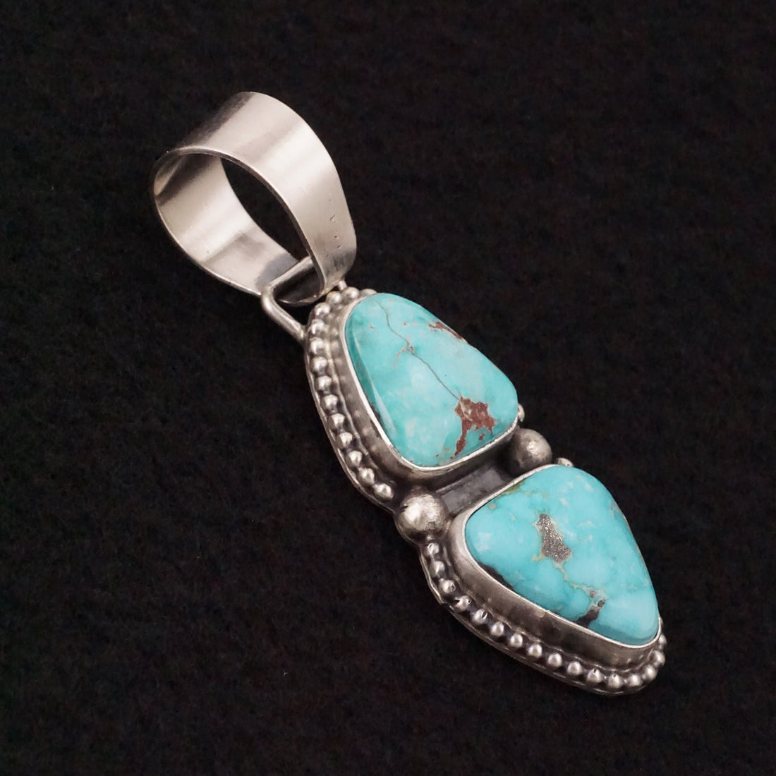 Bobby Johnson Turquoise & Sterling Silver Pendant