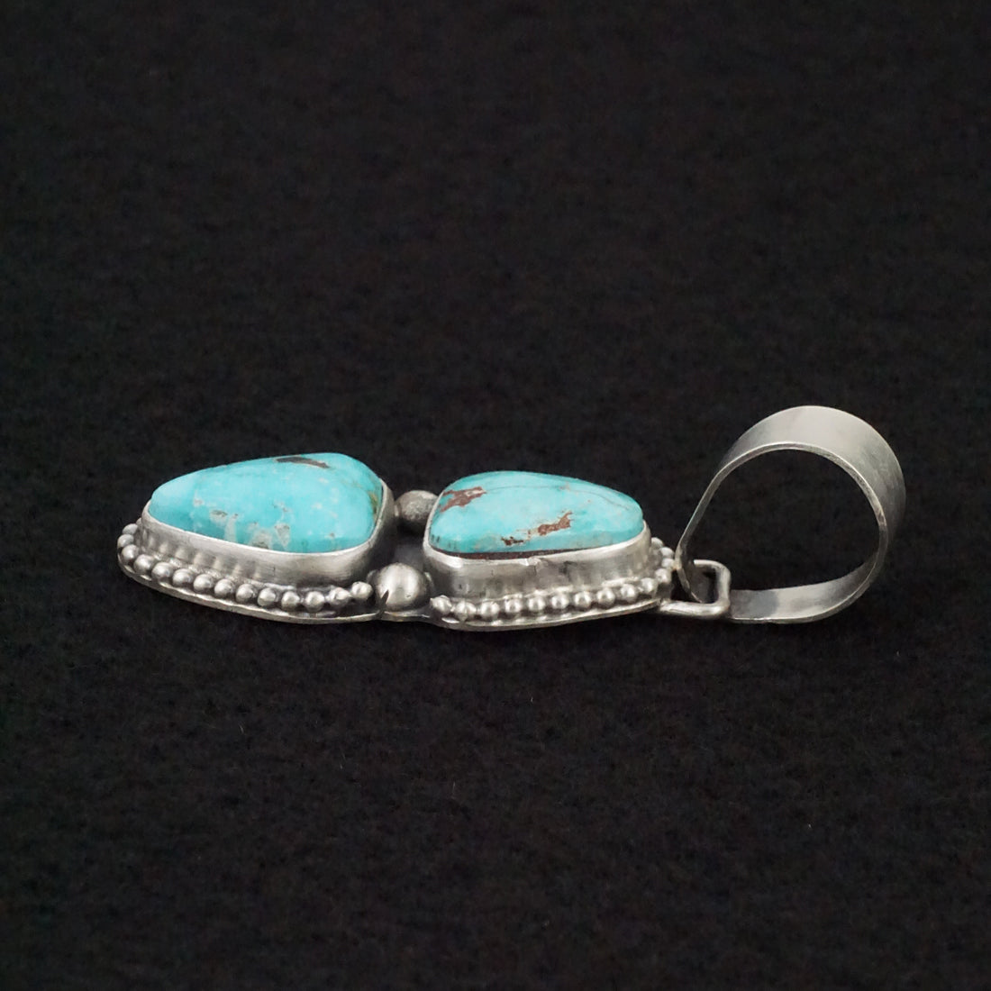 Bobby Johnson Turquoise & Sterling Silver Pendant