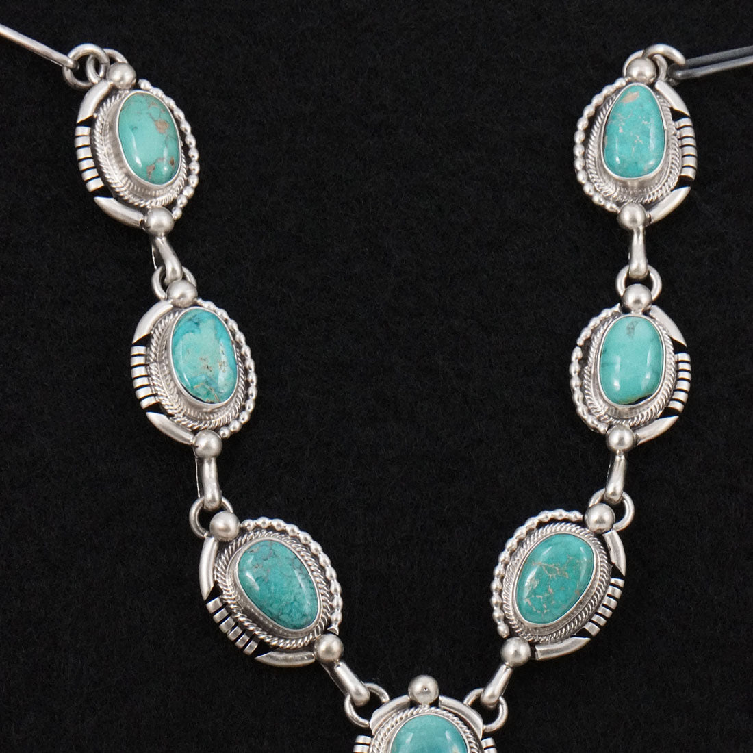 Paul Livingston Turquoise & Sterling Silver Necklace Set
