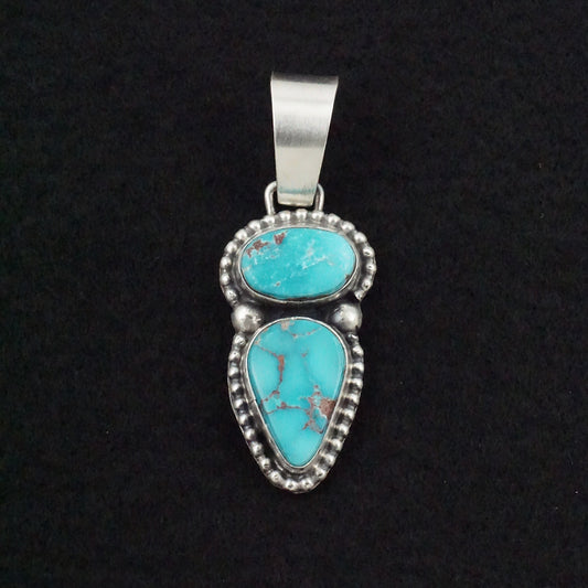 Bobby Johnson Turquoise & Sterling Silver Pendant