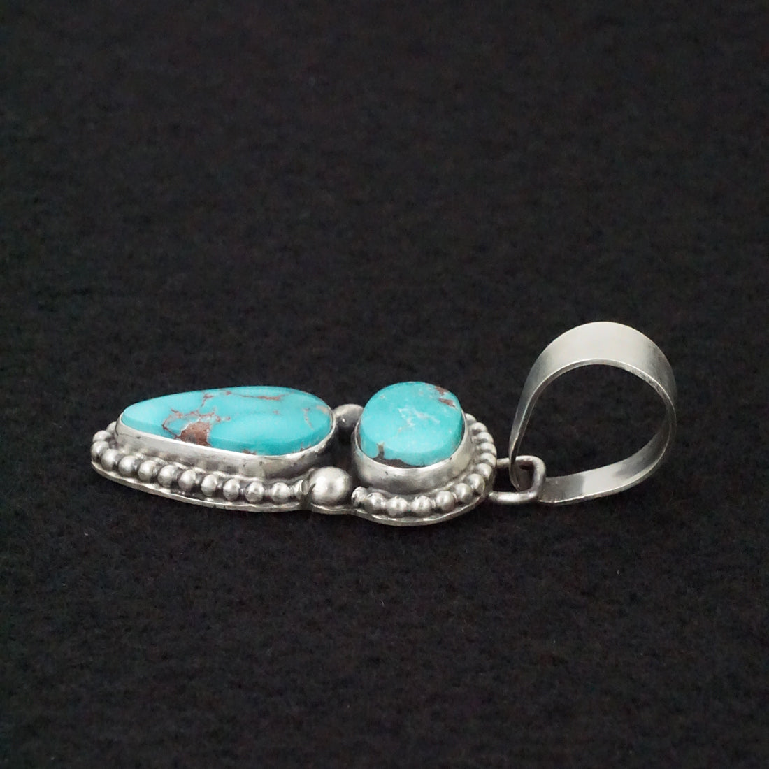 Bobby Johnson Turquoise & Sterling Silver Pendant