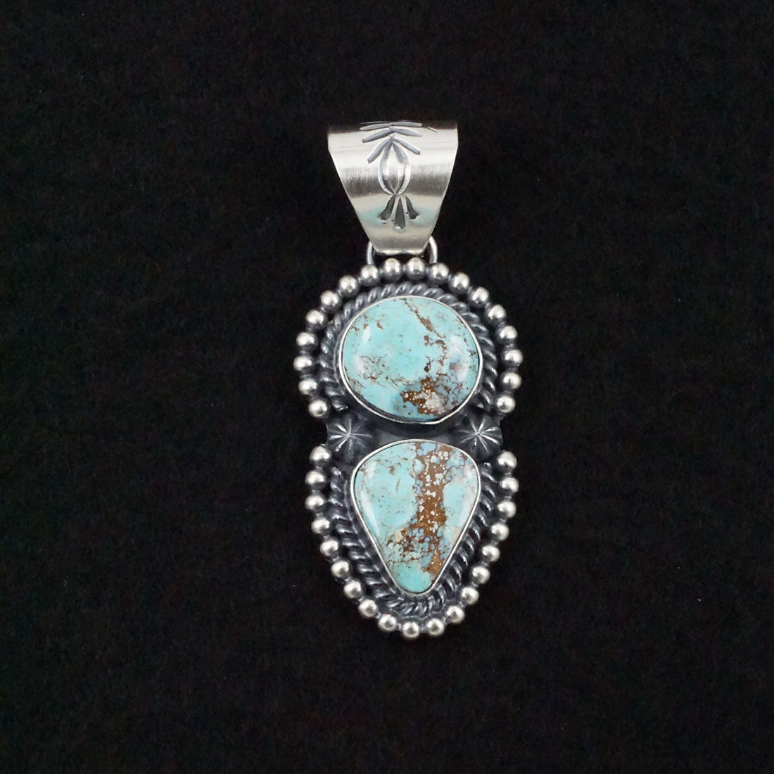 Raymond Delgarito Turquoise & Sterling Silver Pendant