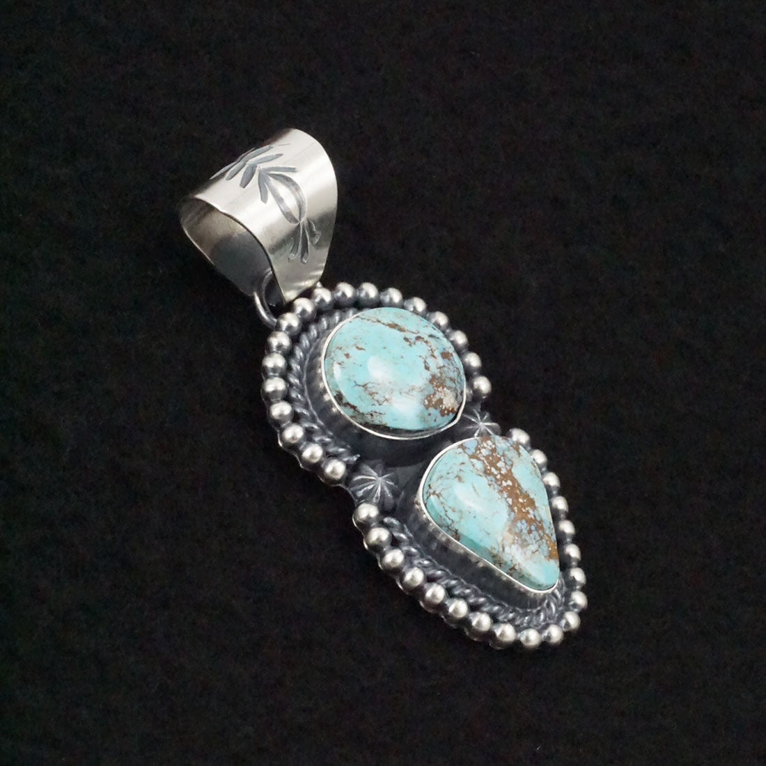 Raymond Delgarito Turquoise & Sterling Silver Pendant