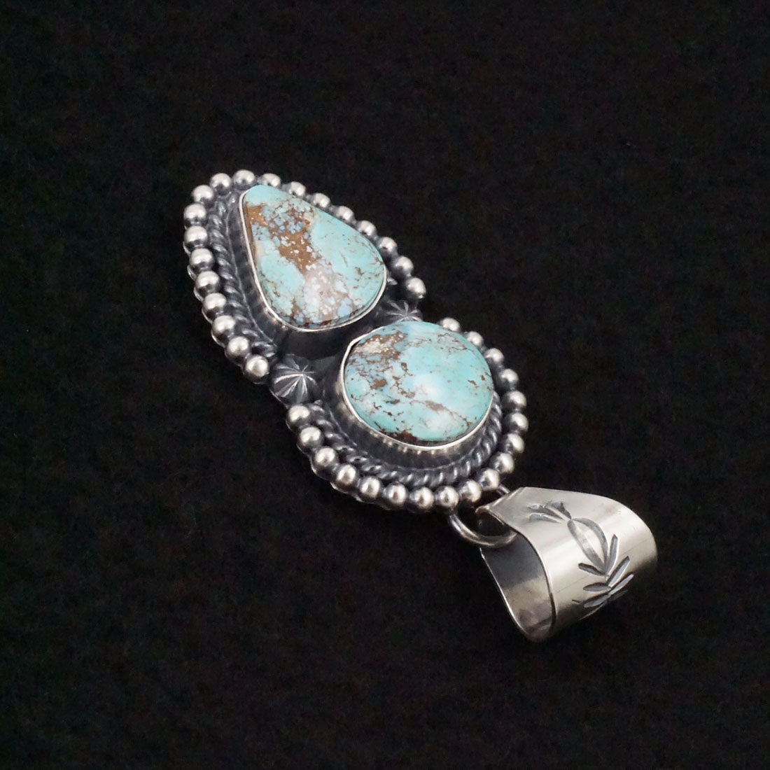 Raymond Delgarito Turquoise & Sterling Silver Pendant