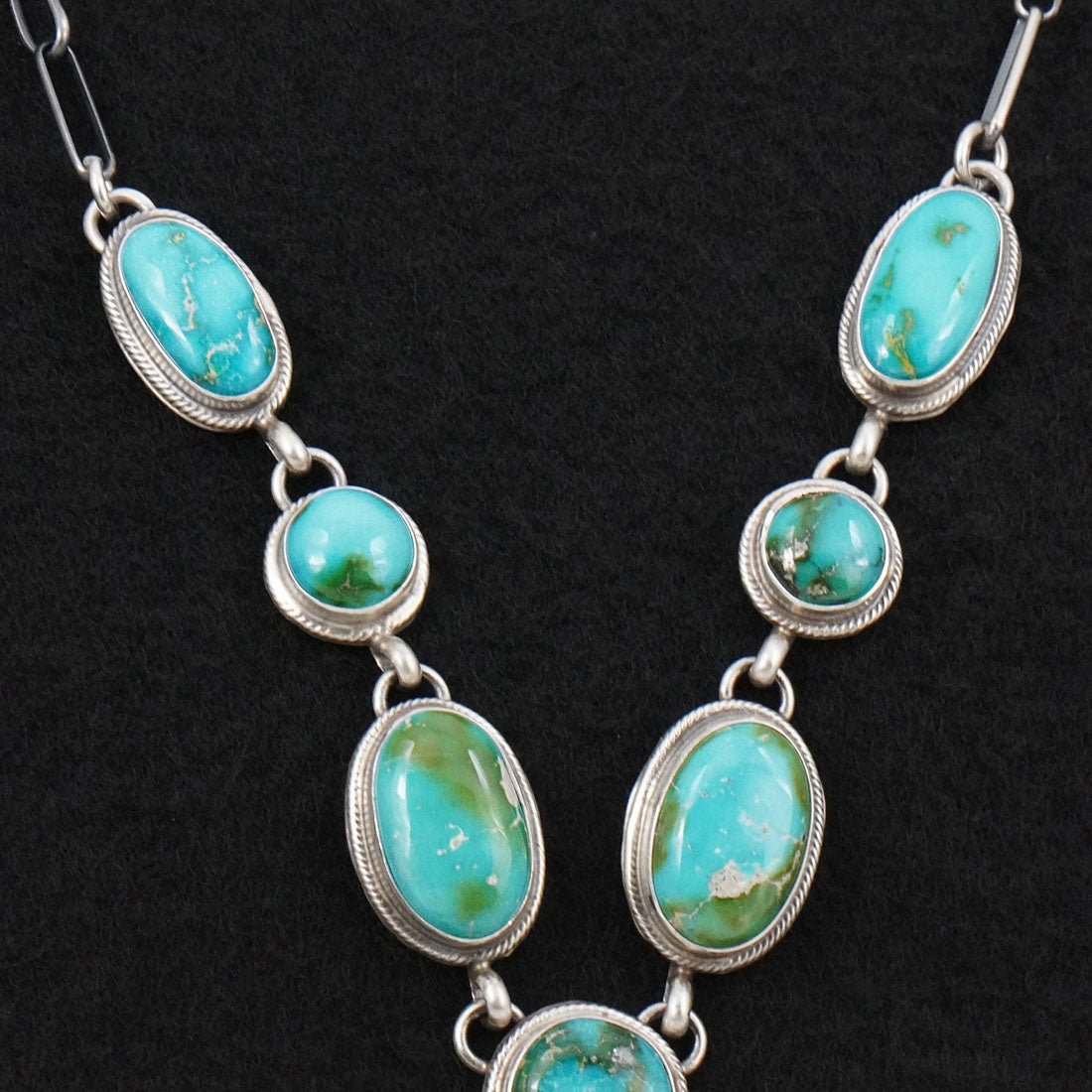 Kathleen Livingston Turquoise & Sterling Silver Necklace Set