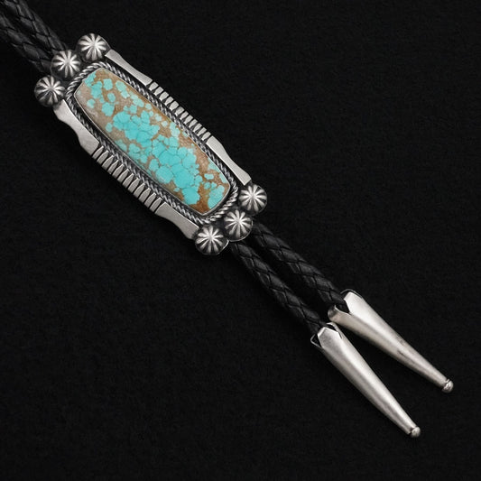 Bobby Johnson Turquoise & Sterling Silver Bolo Tie