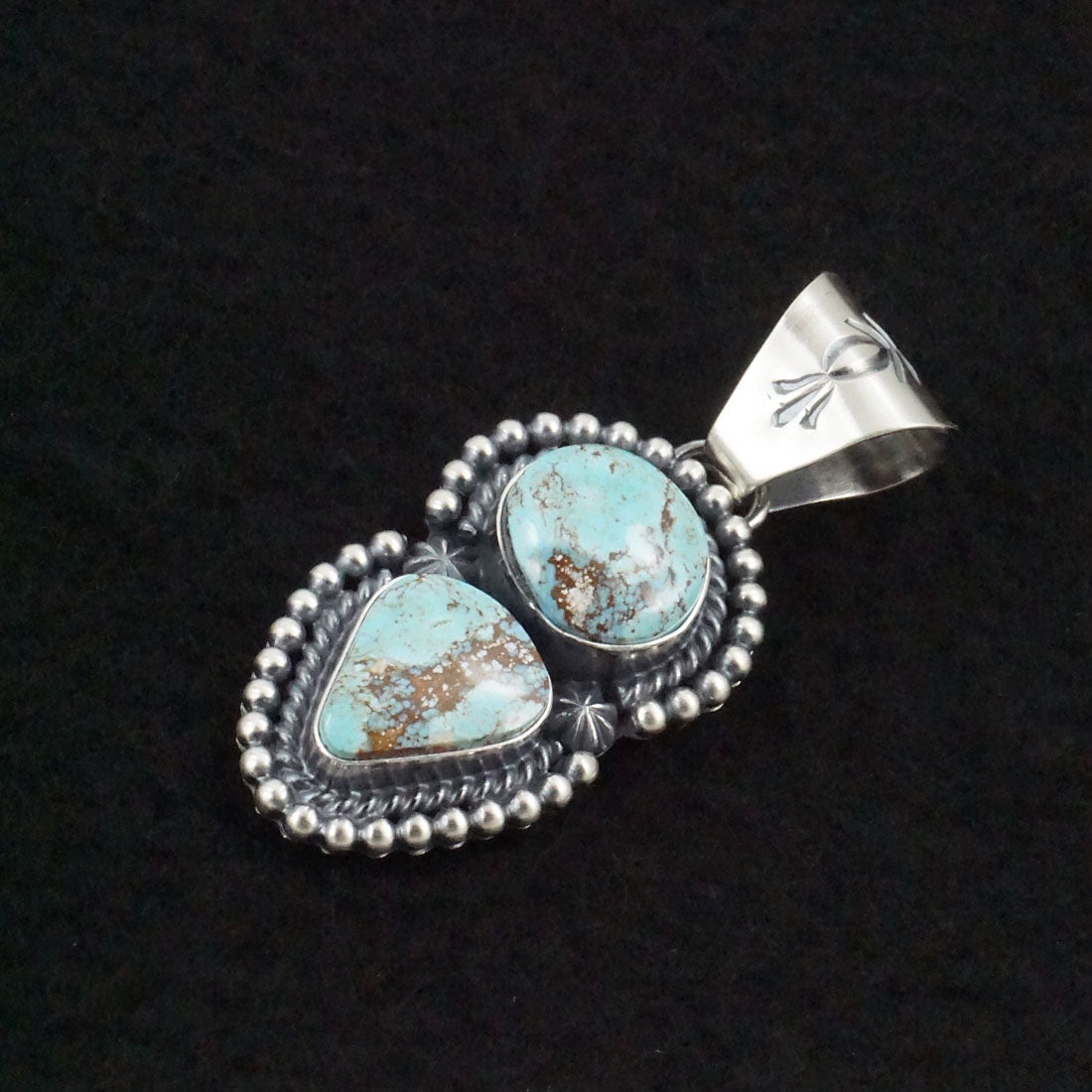 Raymond Delgarito Turquoise & Sterling Silver Pendant