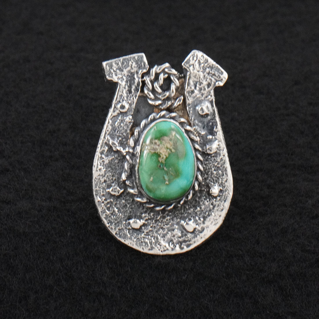 Delbert Arviso Turquoise & Sterling Silver Ring Size 8.5