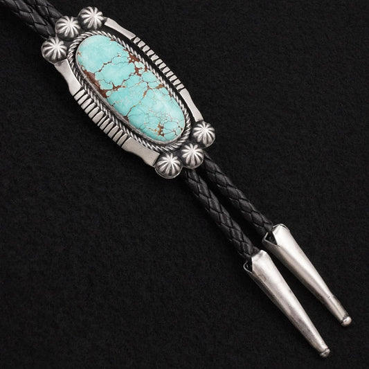 Bobby Johnson Turquoise & Sterling Silver Bolo Tie