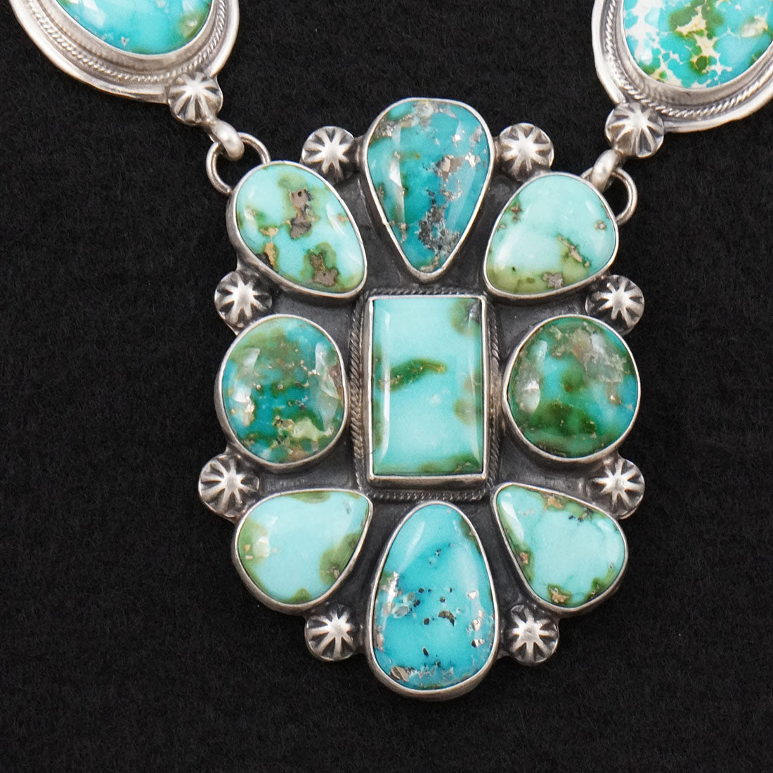 Kathleen Livingston Turquoise & Sterling Silver Necklace Set