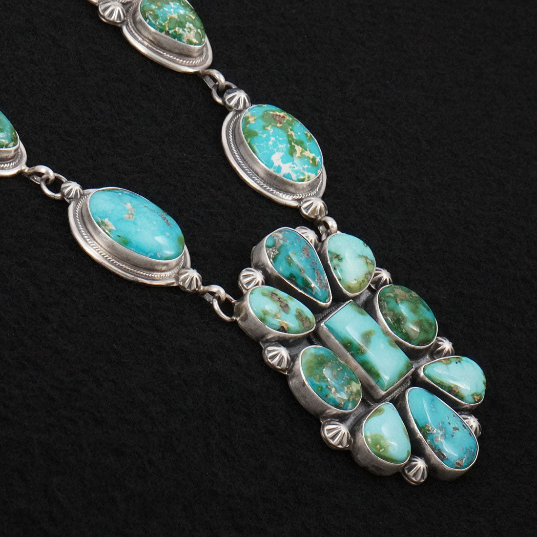 Kathleen Livingston Turquoise & Sterling Silver Necklace Set