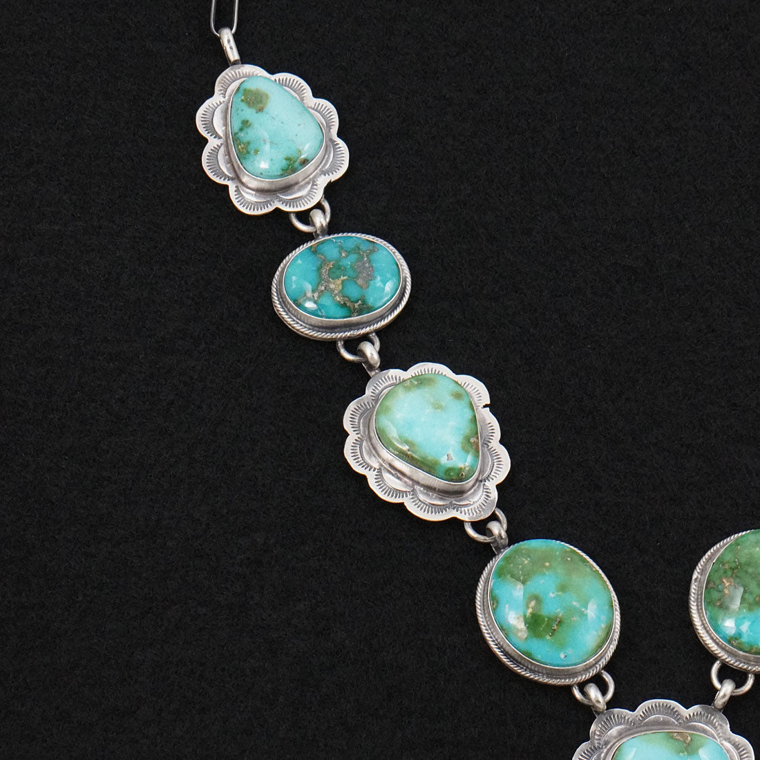 Bobby Johnson Turquoise & Sterling Silver Necklace Set