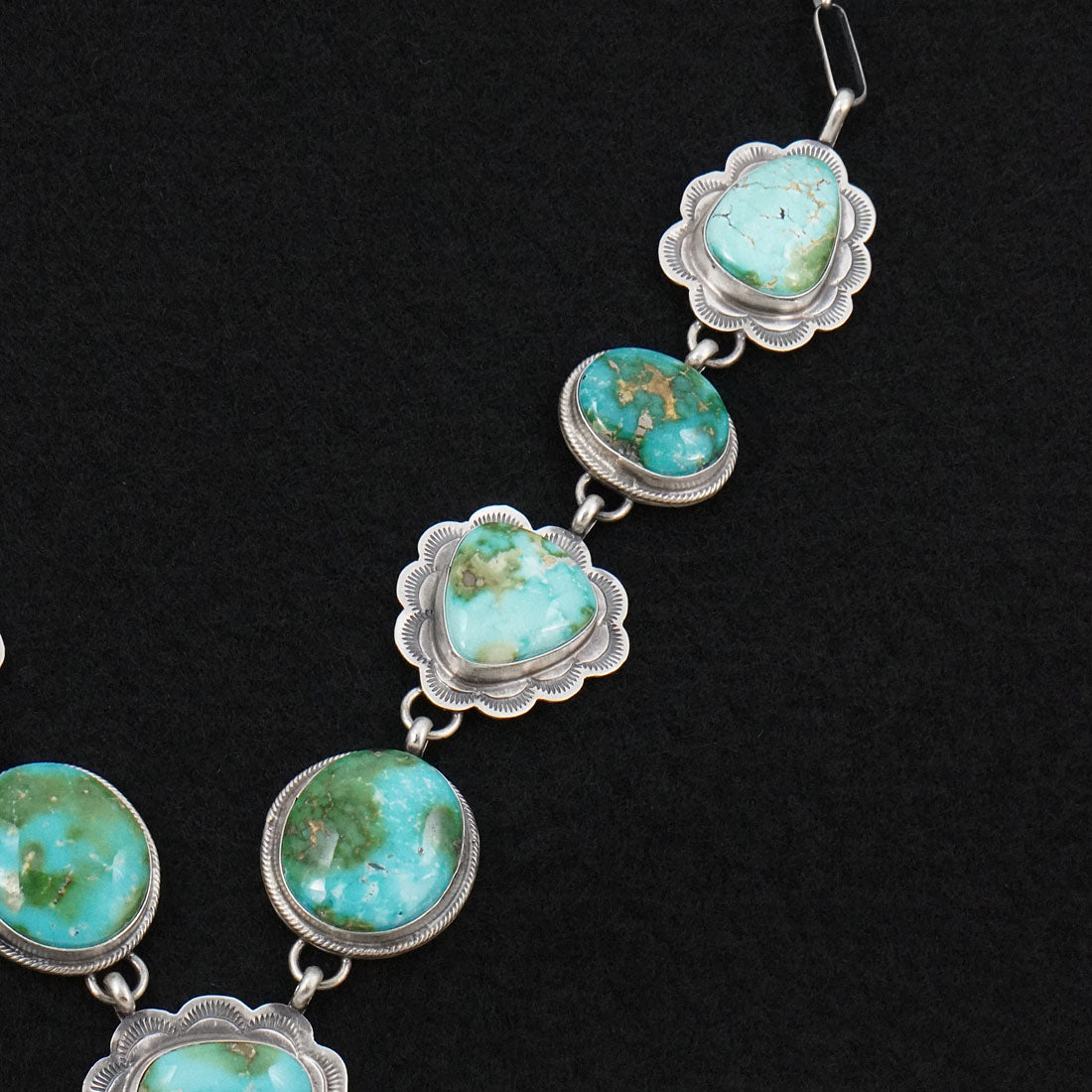 Bobby Johnson Turquoise & Sterling Silver Necklace Set