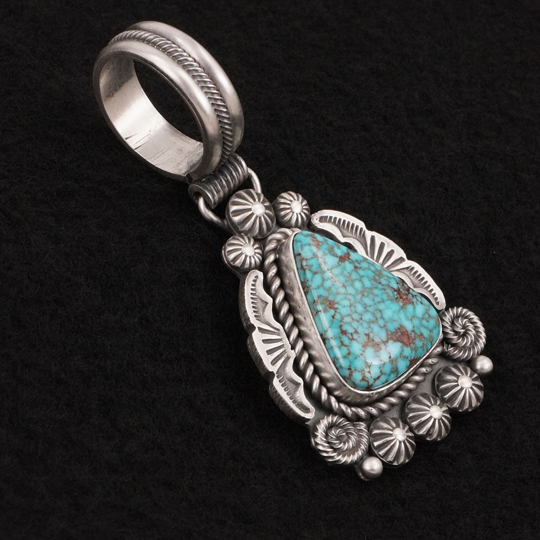 Michael Calladitto Turquoise & Sterling Silver Pendant