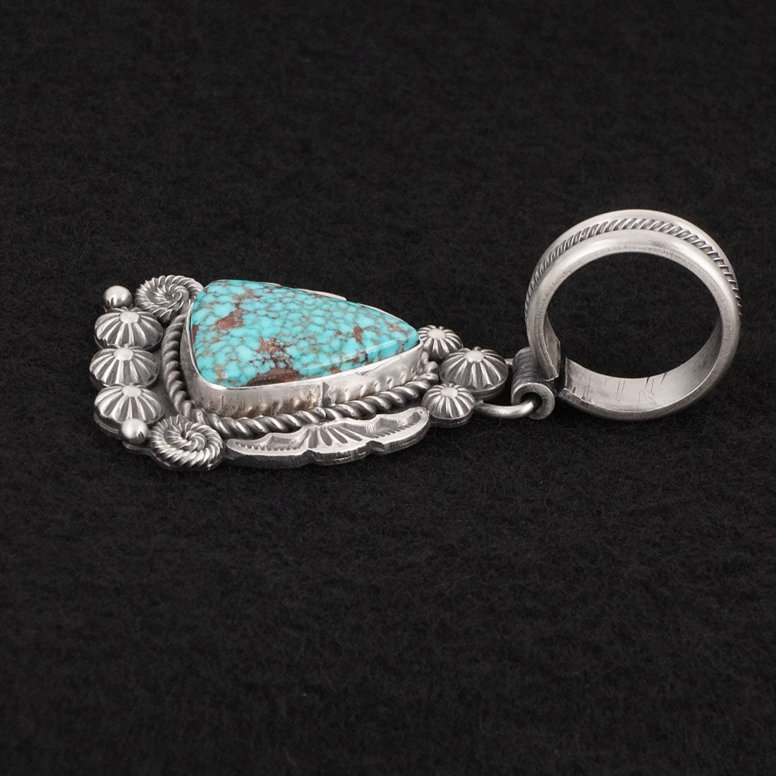 Michael Calladitto Turquoise & Sterling Silver Pendant