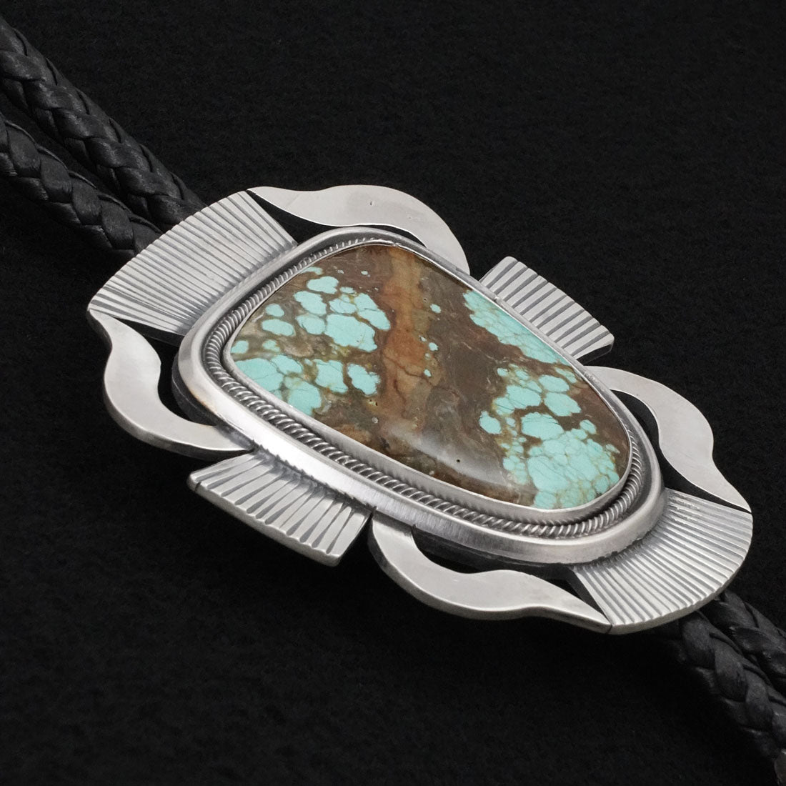 Paul Livingston Turquoise & Sterling Silver Bolo Tie