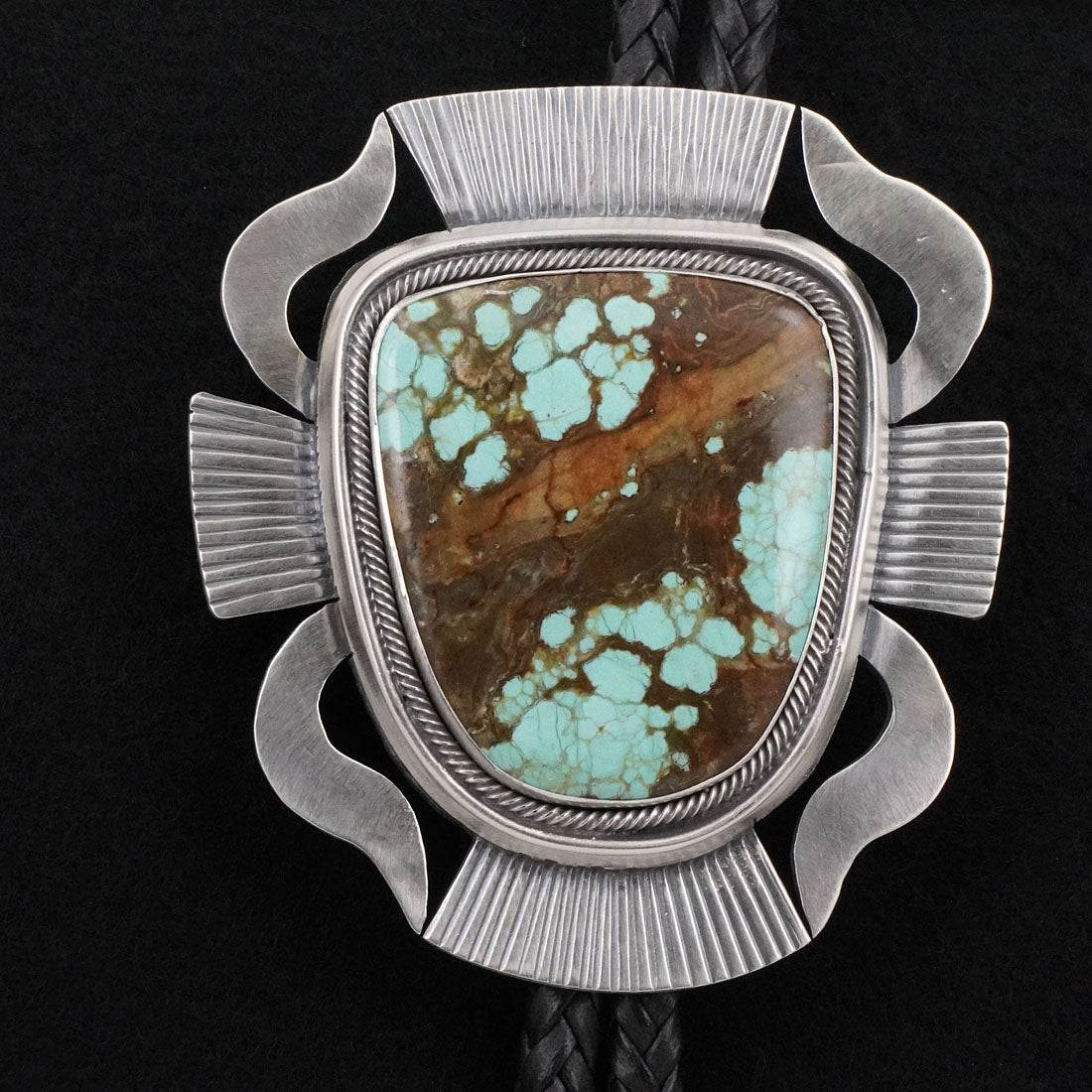 Paul Livingston Turquoise & Sterling Silver Bolo Tie